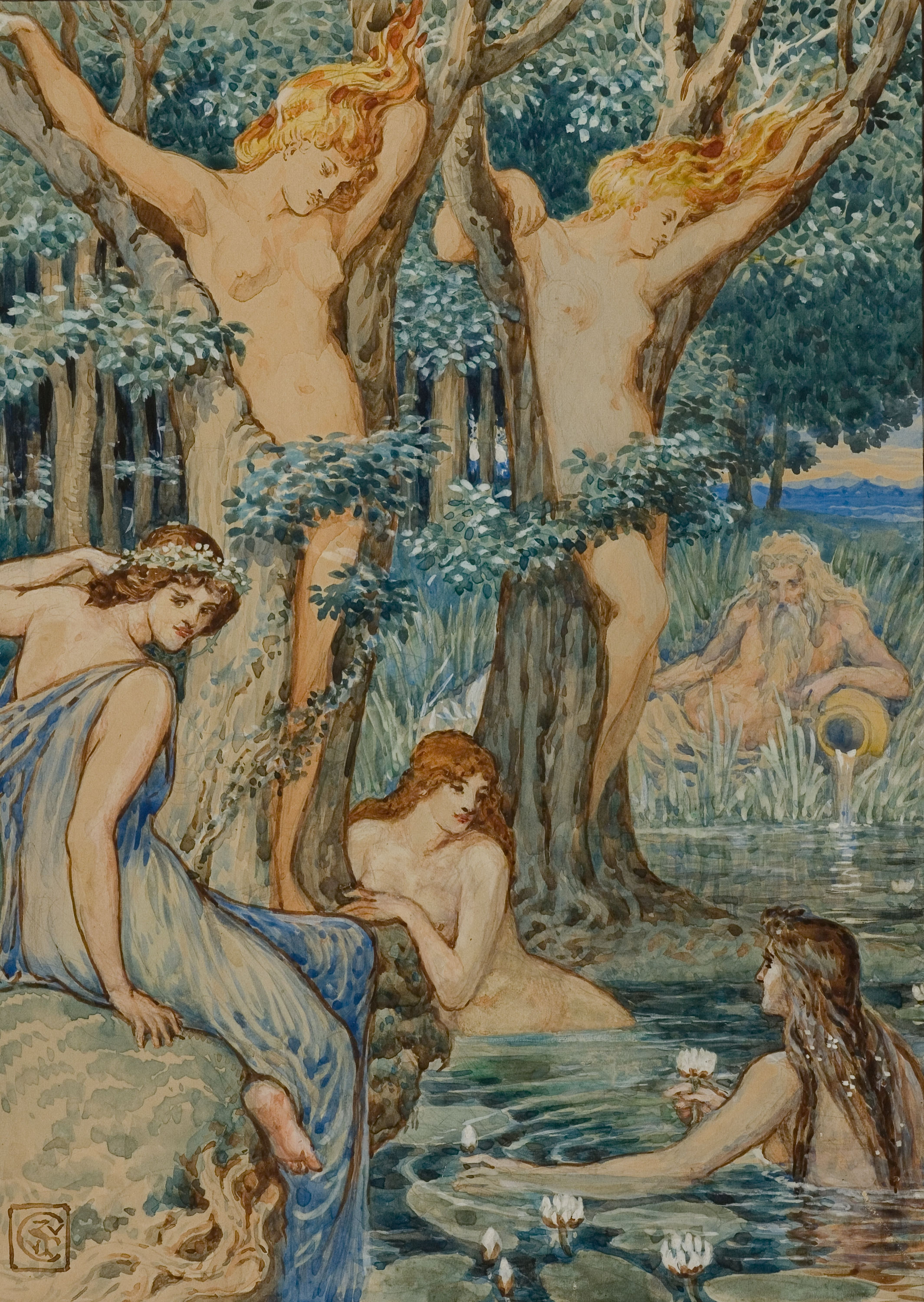 Nyads and Dryads by Walter Crane